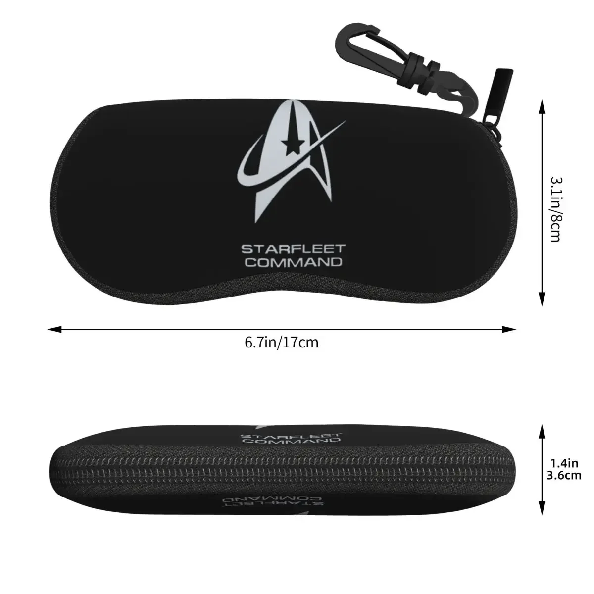 Star Treks Science Fiction TV Series Shell Glasses Case Protective Sunglasses Box Women Men Soft Eyeglasses Bag Pouch
