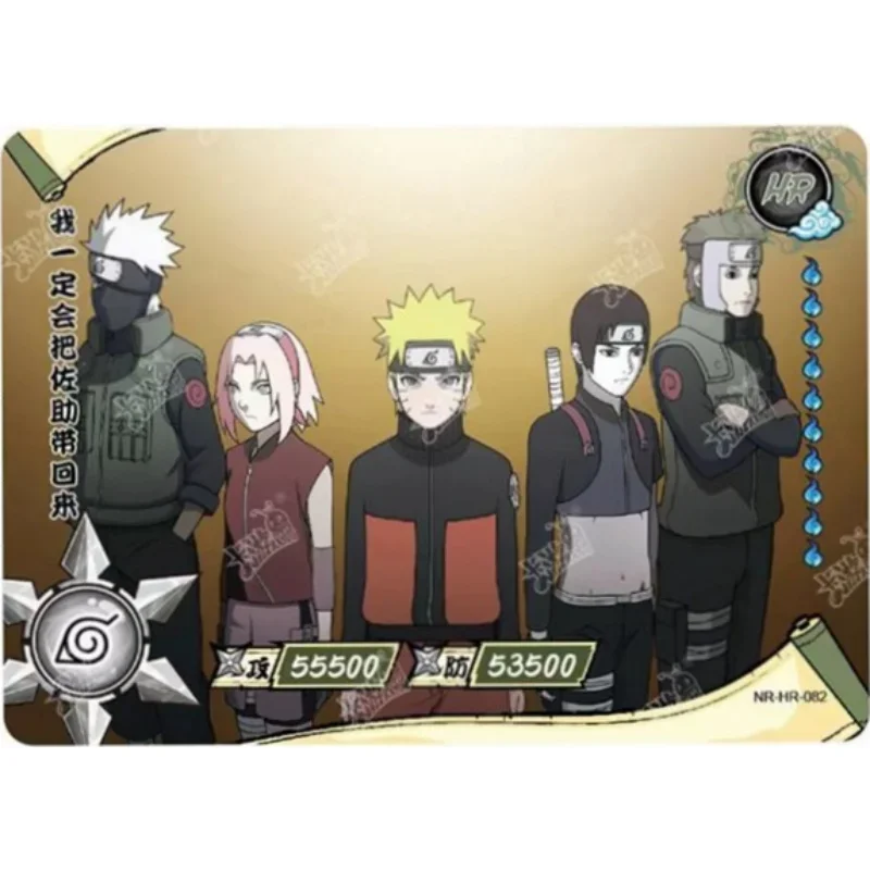 Naruto Cards KAYOU 3D HR Series 081~100 Anime Figures Uchiha Itachi Hidan Uzumaki Character Card Game Collection Board Toys