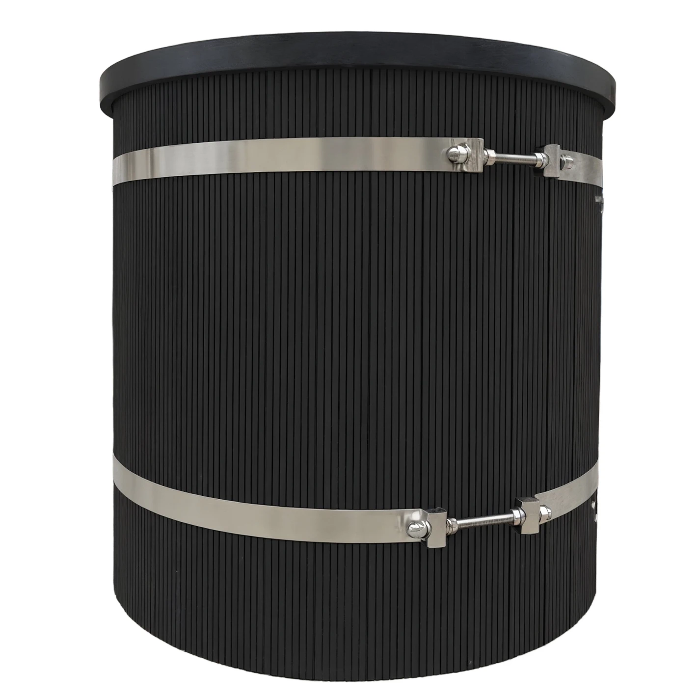 

Black Cedar Composite All Weather Use Ice Bath Ice Pod with Insulated Layer Wooden Ice Plunge