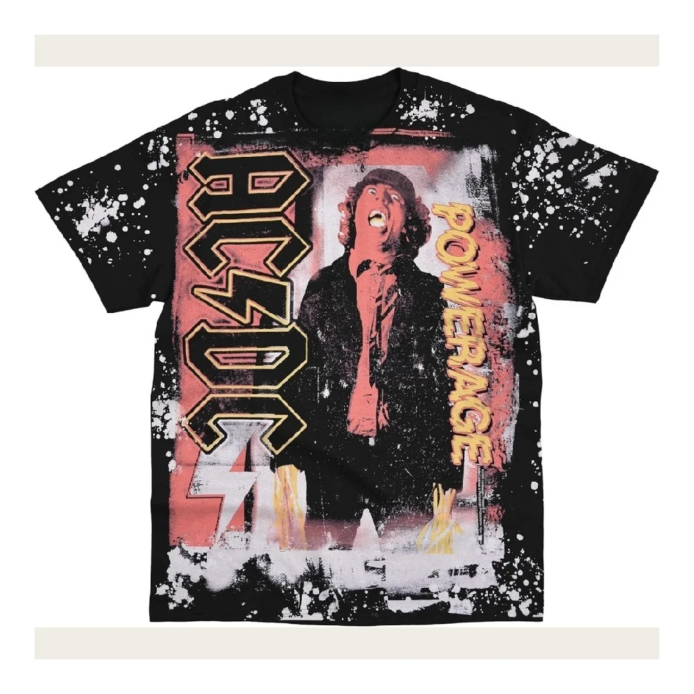 

Band Concert Tee Vintage Band Men's And Women's All-Over Digital Print Crew Neck Short-Sleeved Casual Sports Top, Breathable