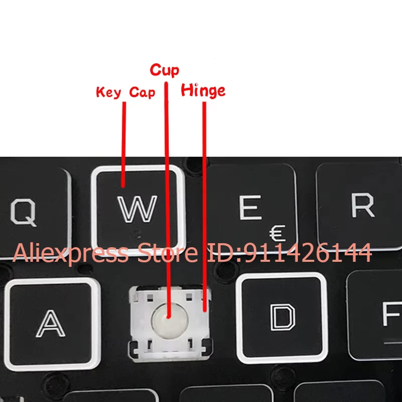 New Replacement Keycap Key cap Hinge For HP ProBook 440 G6 G7 445 G6 G7 HSN-Q15C Q24C Q21 66 PRO 14 G2/G3  Keyboard