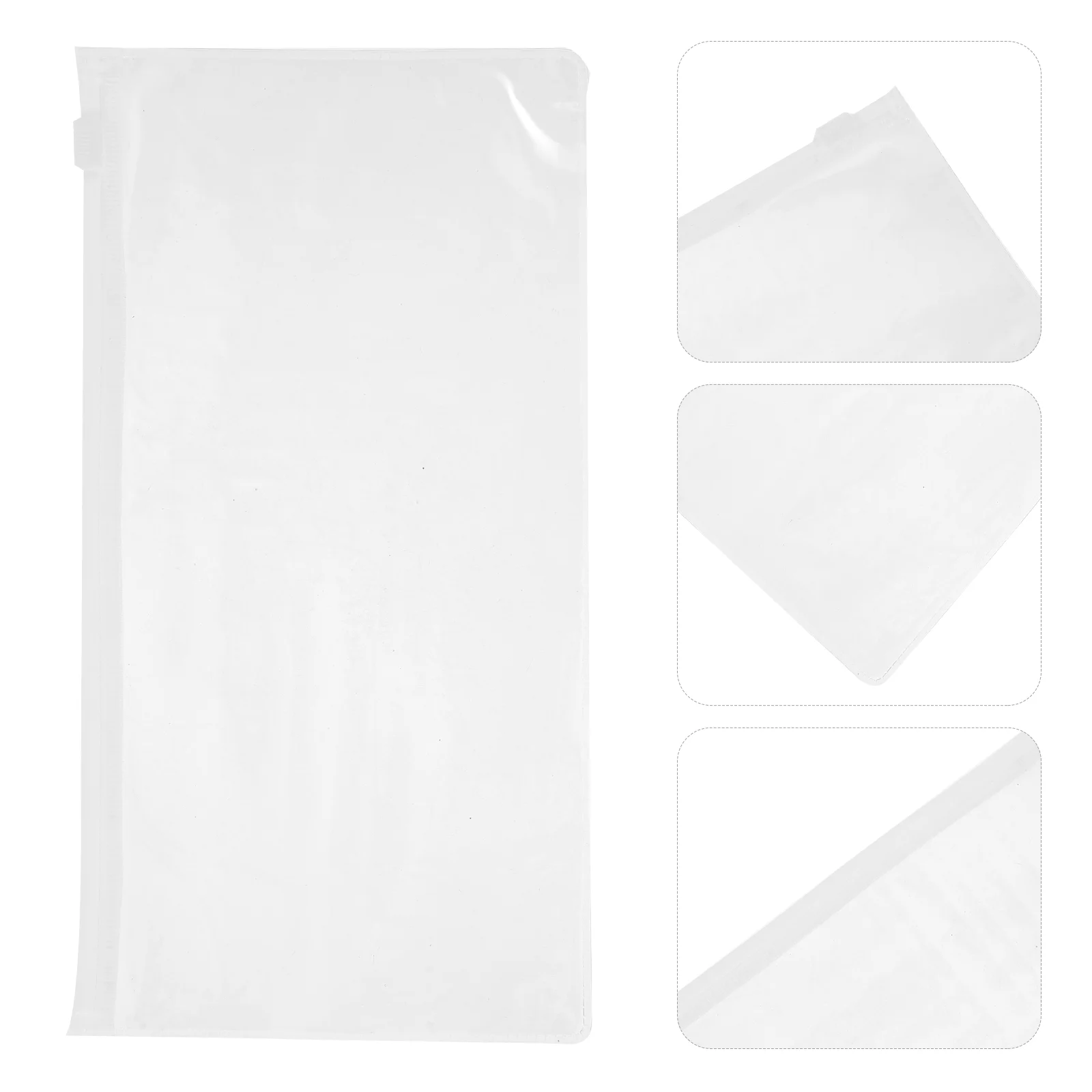 10 Pcs Pen Transparent Pencil Bag Case Zipper Lock Pouches Small Bags with Plastic Envelopes