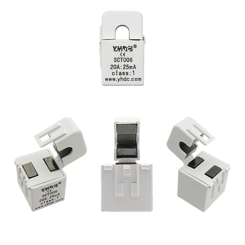 SCT006 Non-invasive Split-Core AC Current Transformer 1-20A Open Close Sensor