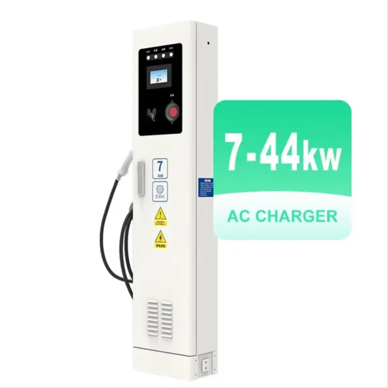Floor Stand EV Charger for New Energy Cars Dual OCPP Level 2 Type 2 22KW 44KW AC Charging Station