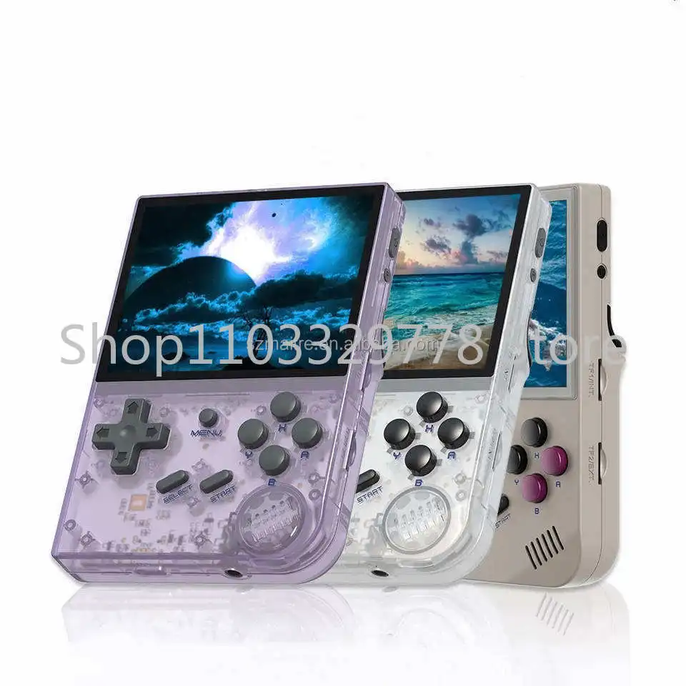 Super Ambernic Rg35xx Handheld Game Machine Garlic System 3.5 Inch Screen Mini Retro Classic Video Game Console PS1/SFC