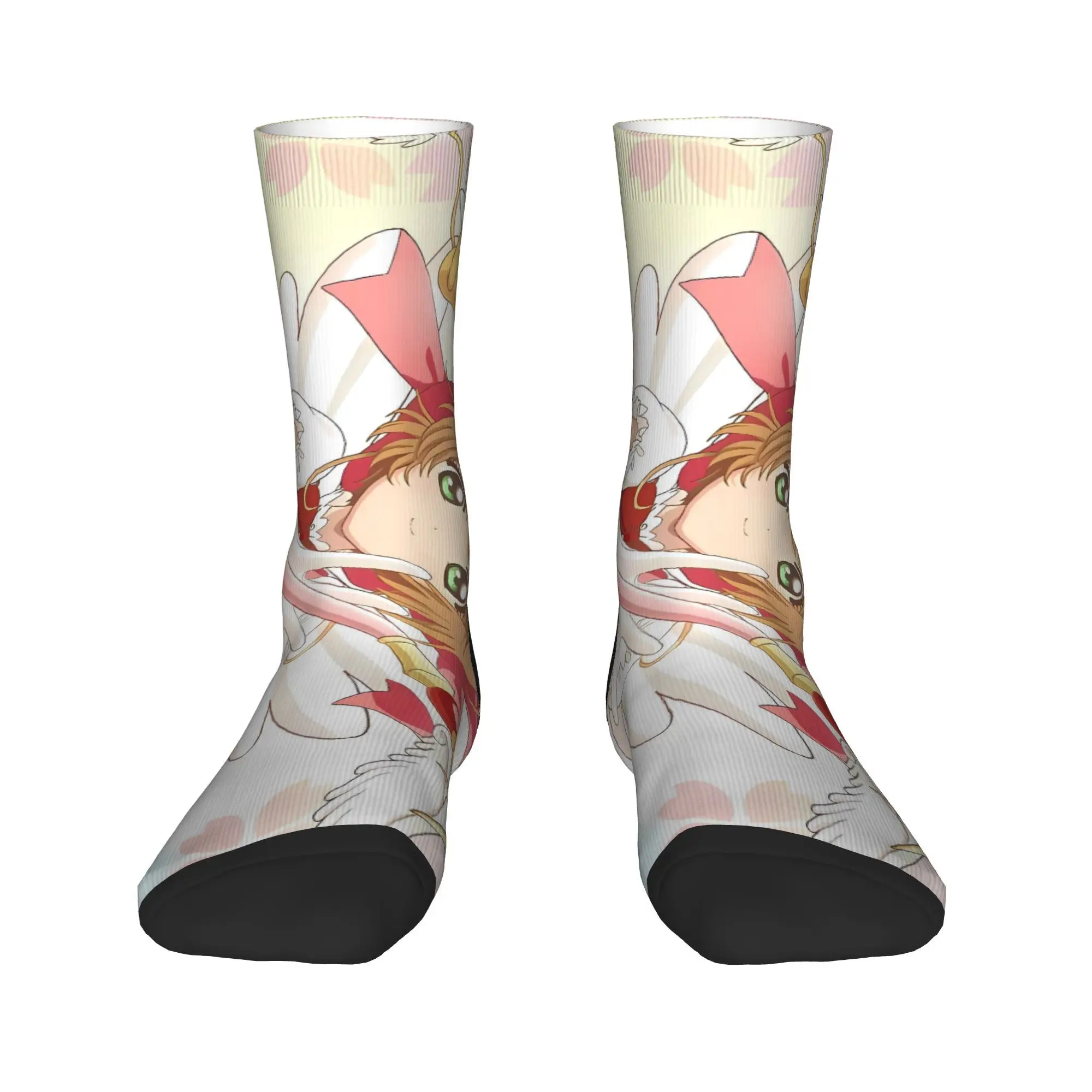أنيمي كاردكابتور ساكورا الجوارب الخريف جوارب خمر الكبار الرجال الجوارب الناعمة تصميم الدراجات المضادة للبكتيريا الجوارب