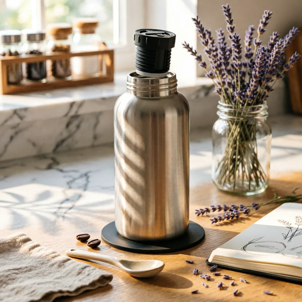 

Thermos Stopper Long-Lasting Vacuum Bottle Lid Vacuum Bottle Cap Reusable Leakproof Replacement Lid Washable for Travel