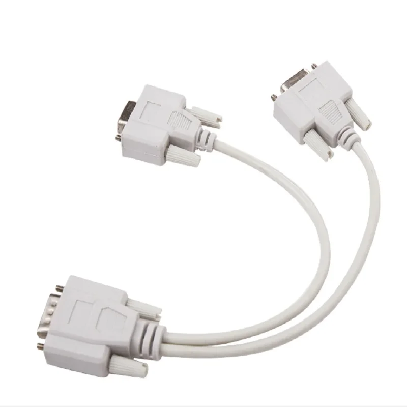 Cable divisor adaptador VGA SVGA, 1 unidad a 2 monitores macho a 2 hembra Dual, 15 Pines, 1 macho, VGA a 2 hembra