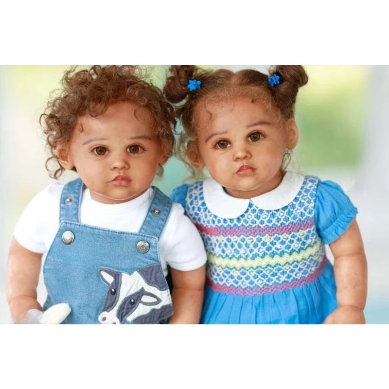 Kit de Muñeca Reborn de 24 Pulgadas, Tamaño Grande, Modelo Baby Jona, Color Fresco, Sin Pintar, Piezas de Muñeca para DIY