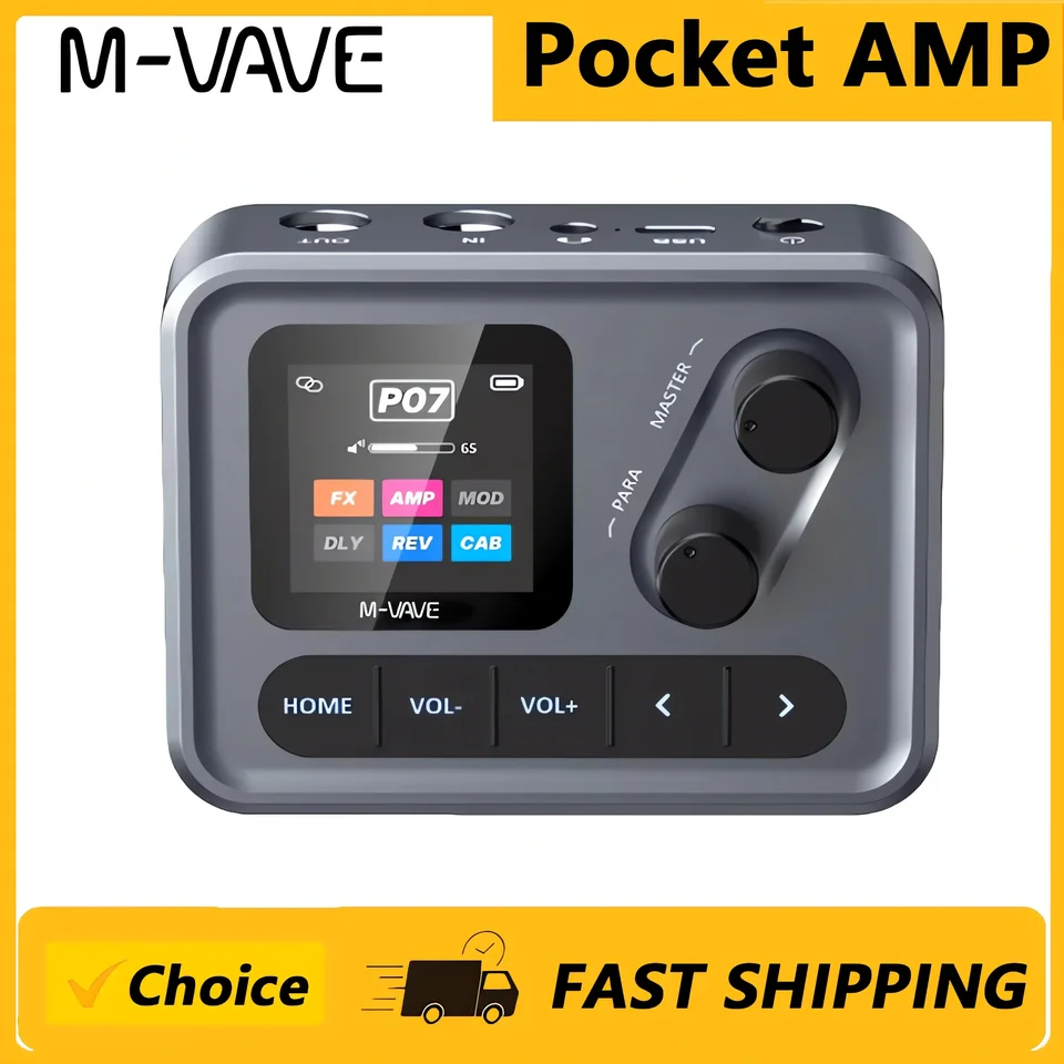M-VAVE Pocket AMP Multi Effects Guitar Processor, ANN Amp Modeling