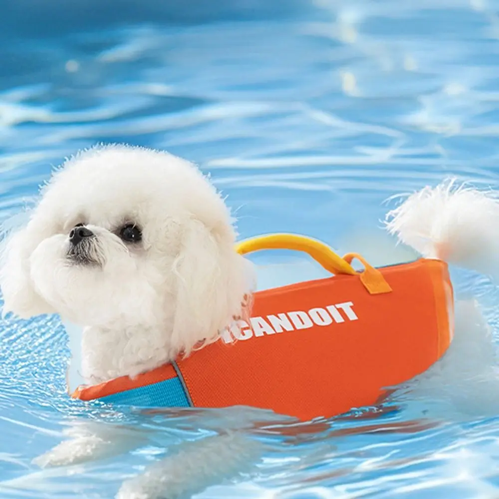 

Adjustable Pet Swimming Life Jacket Super Buoyancy Reflective Dog Safety Vest Polyester Puppy Swimsuit For Small Medium Dog