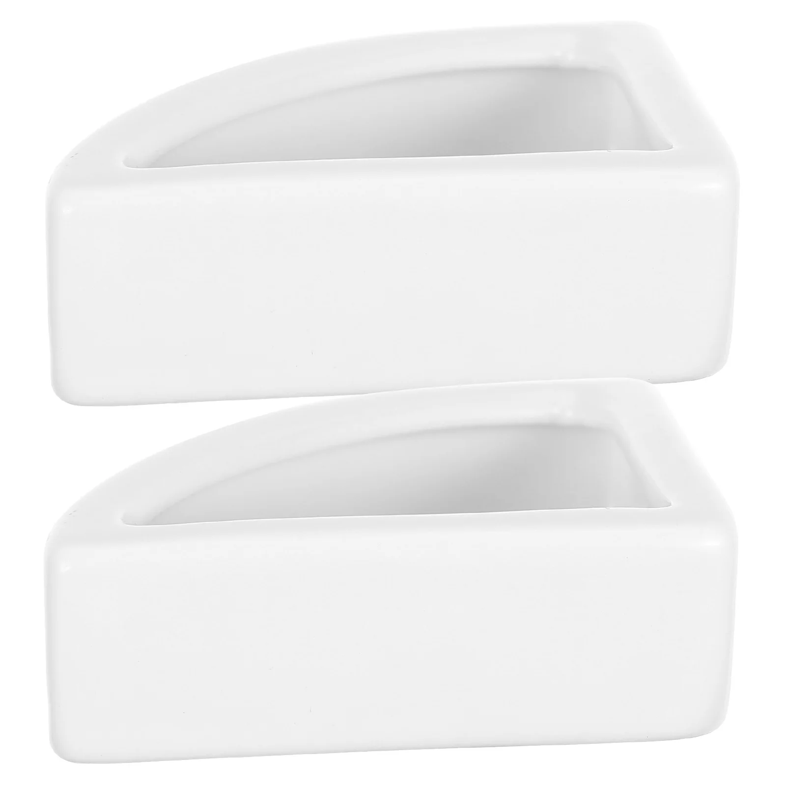 

2Pcs Reptile Feeding Basin Thick Ceramics Bowl Small Lizard Feeder Durable Stable Base Anti-Escape Food Water Dish