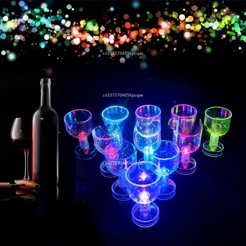 1PC Glow Drinkware LED Cups Luminous Beer Mug Flashing Drinking Cup Color Beer Whisky Glass Cup for Bar Party Kitchen Supplies