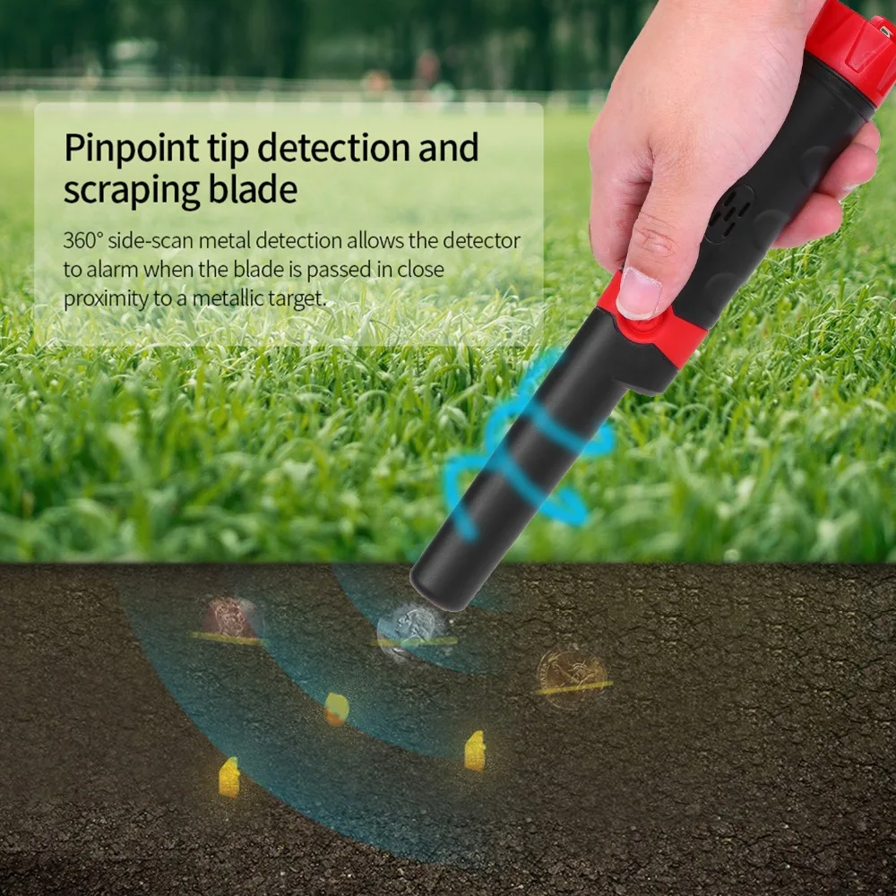 High Sensitivity Handheld Metal Detector MD970, 10 Feet Underwater Pinpointer, Treasure Hunting Accessory