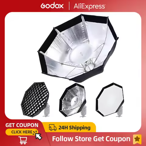 Godox AD-S7 Multifunctional Soft Box Octagonal Honeycomb Grid Umbrella Softbox for WITSTRO Flash Speedlite AD200 AD180 AD360II