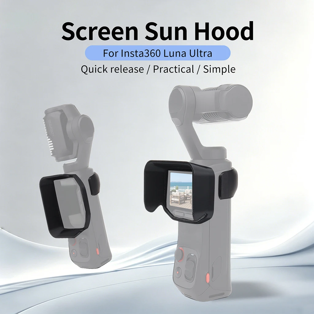 Für Insta360 Luna Ultra Kamera Sonnenschutz Anti-Blend Sonnenblende Bildschirmschutz Hülle für Luna Ultra Kratzschutz Zubehör – Detail 1