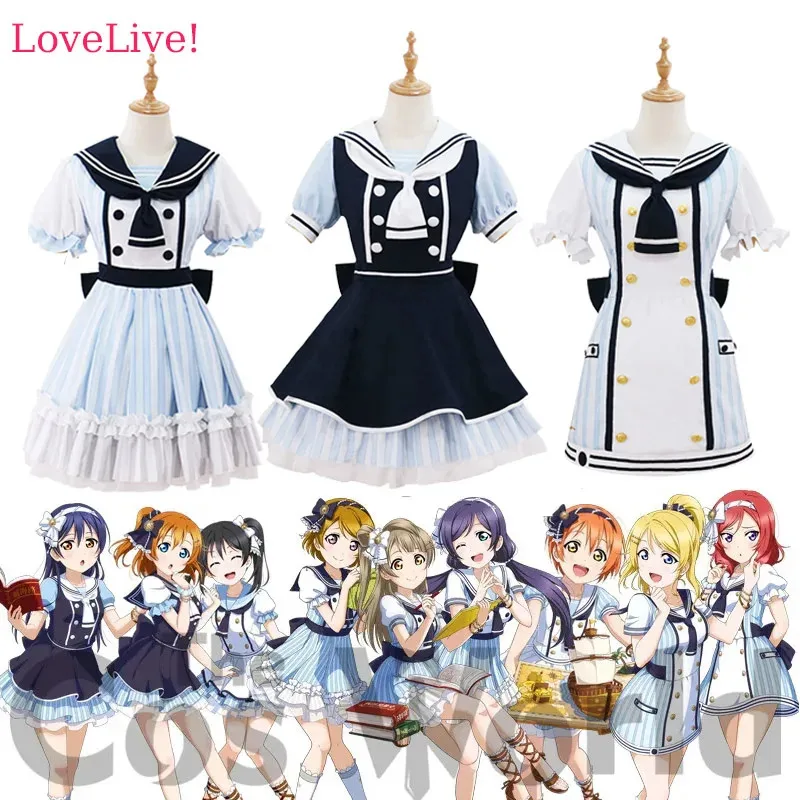 

LoveLive! Пиратский пиратский 9-персонаж Honoka Kotori Umi Eli Nozomi Nico костюм моряка платье униформа аниме косплей костюм Хэллоуин