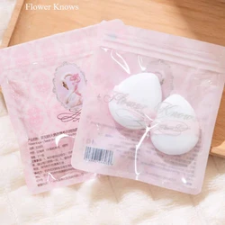 Flower Knows Mini Finger Powder Puff Super Soft Powder Puff Loose Dual Use of Dry Wet Makeup Beauty Tools