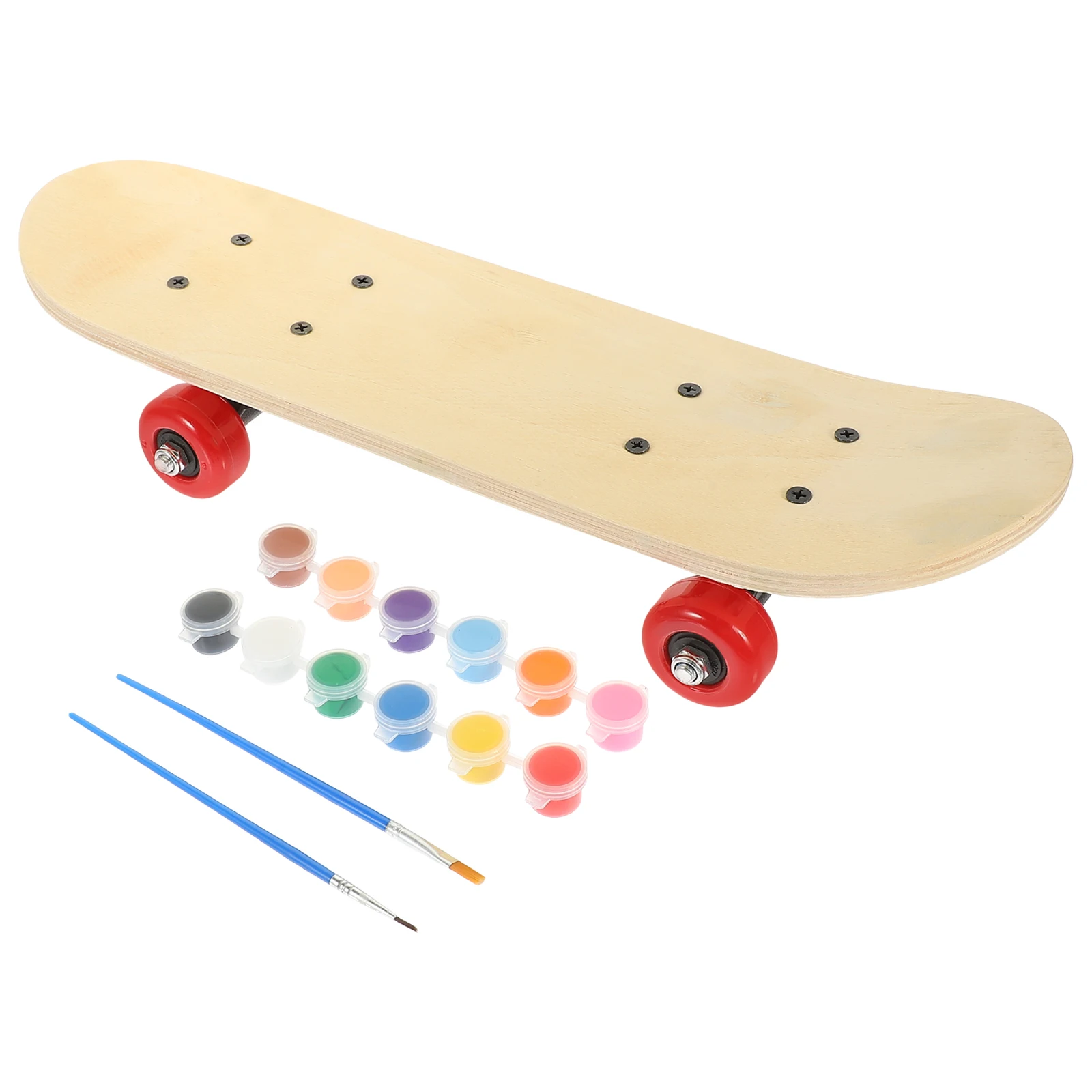 

1 set Drawing Skateboard Suit 43CM Wood Deck Blank Unfinished Graffiti Skateboards DIY Painting Set Lightweight Stable