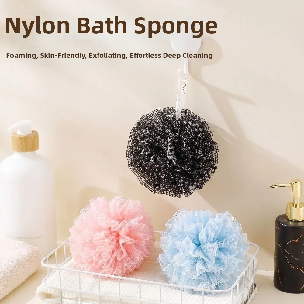 Soft Exfoliating Back Scrubber Dead Skin Remover Household Body Wash Cloth Set Double Loop Reusable Bath Towel with Bath Flower