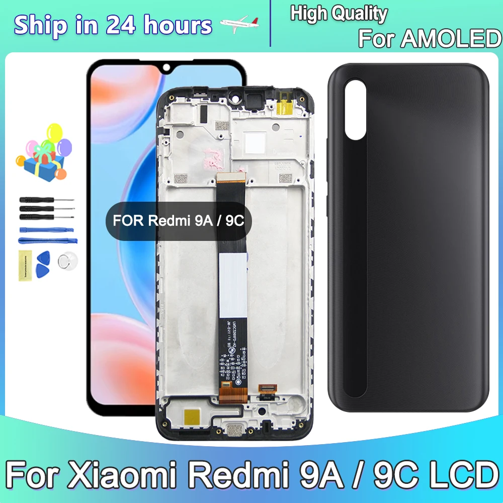 

For Xiaomi Redmi 9A Display LCD M2006C3LG Touch Screen Digitizer Assembly For Redmi 9C LCD M2006C3MG Replacement Parts