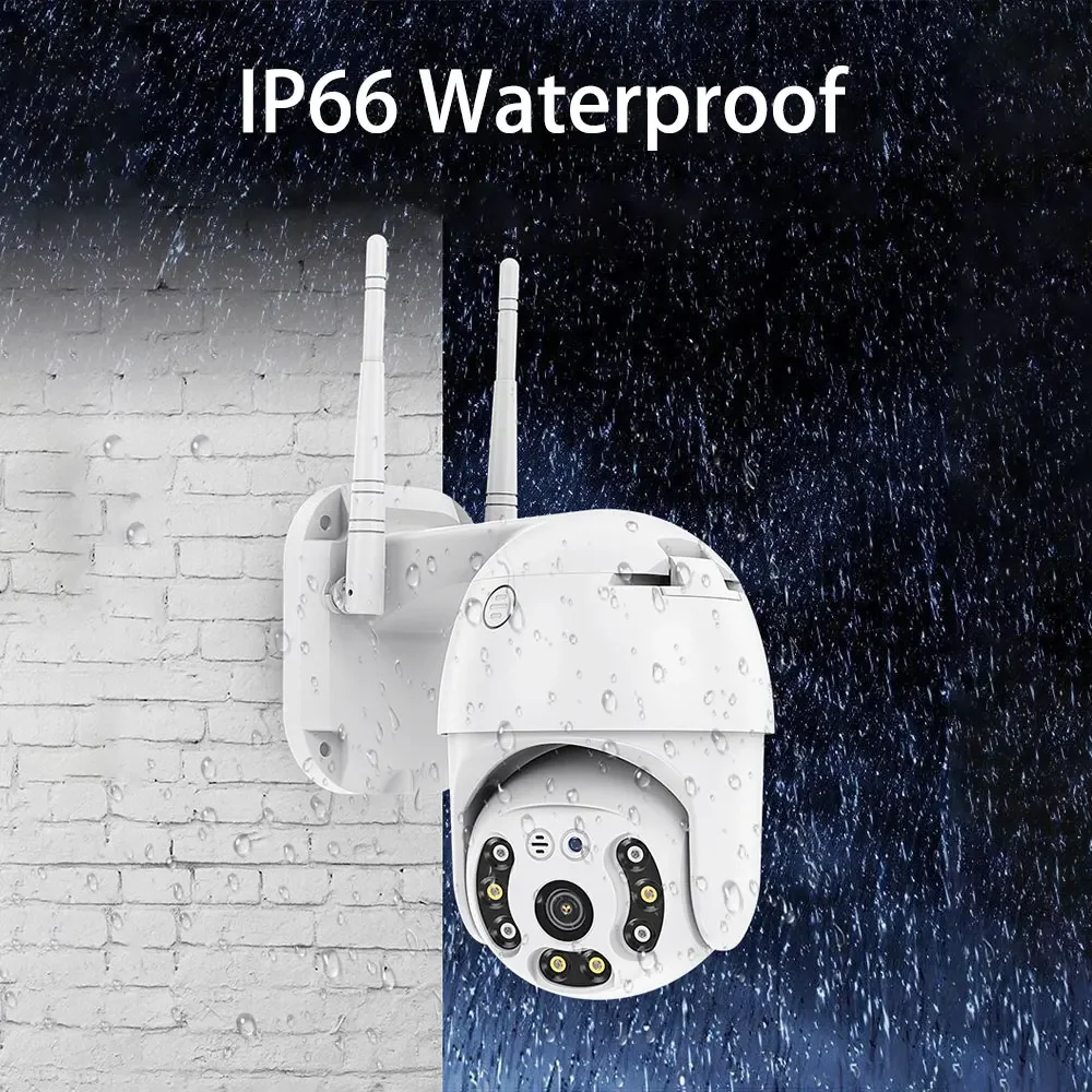 W26 V380 Pro Security Camera 1080P 3MP WIFI PTZ Dual Light Surveillance Camera Outdoor Wireless WIFI Smart Net Camera V380