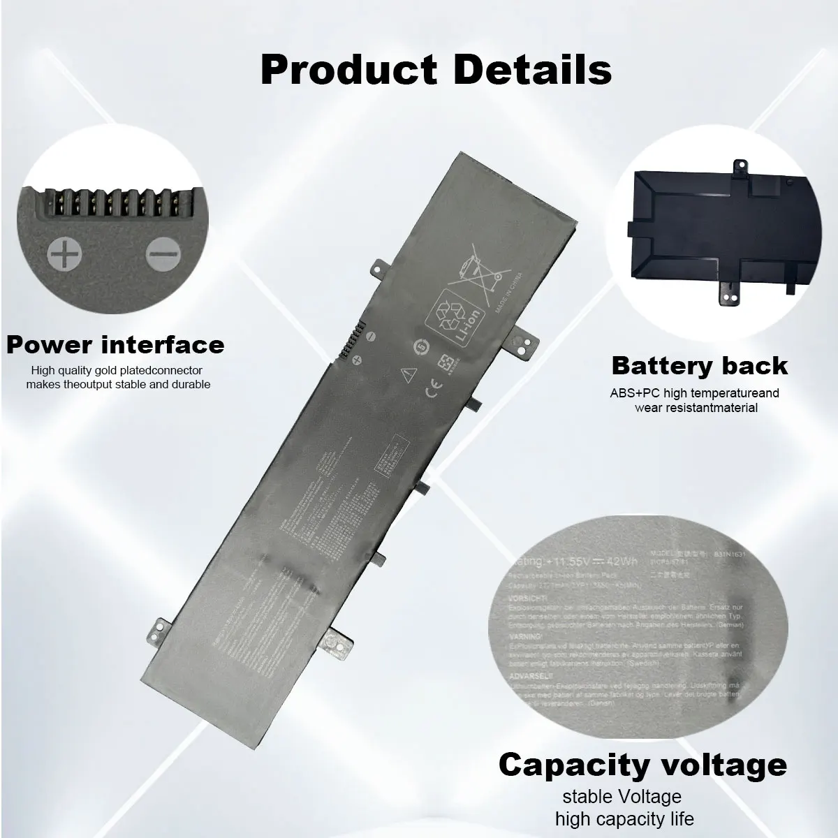 Dxt neue laptop batterie b31n1631 für asus vivobook 15 x505ba serie X505BA-1A X505BA-1C X505BA-3F X505BA-3G X505BA-RB94