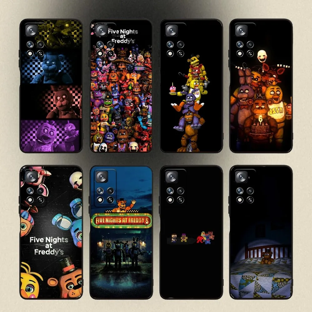 FNAF F-Five N-Nights at-Freddys Phone Case For Samsung Galaxy A20,A21s,A22,A31,A32,A52,A53,A72,73,A80,A91 Soft Black Cover