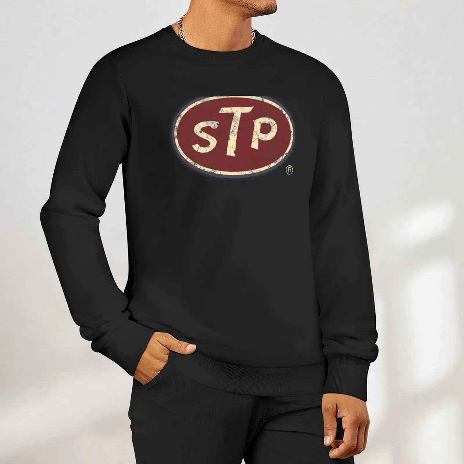 STP Vintage Classic Oil Company Sweatshirt tracksuit men anime sweatshirt