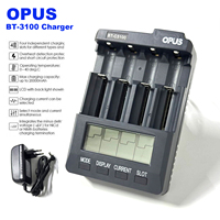BT-C3100 V2.2 Chargers Display Screen 4-Slot Recharge Devices Short-circuit Protection Equipment for Li-ion Ni-Cd Ni-MH