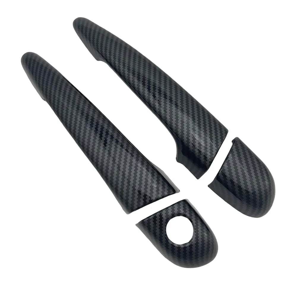 سيارة الديكور غطاء مقبض الباب لسيارات BMW Serie 3 E46 330ci 1996-2005 اكسسوارات السيارات ألياف الكربون ملصقات التصميم الخارجي #6