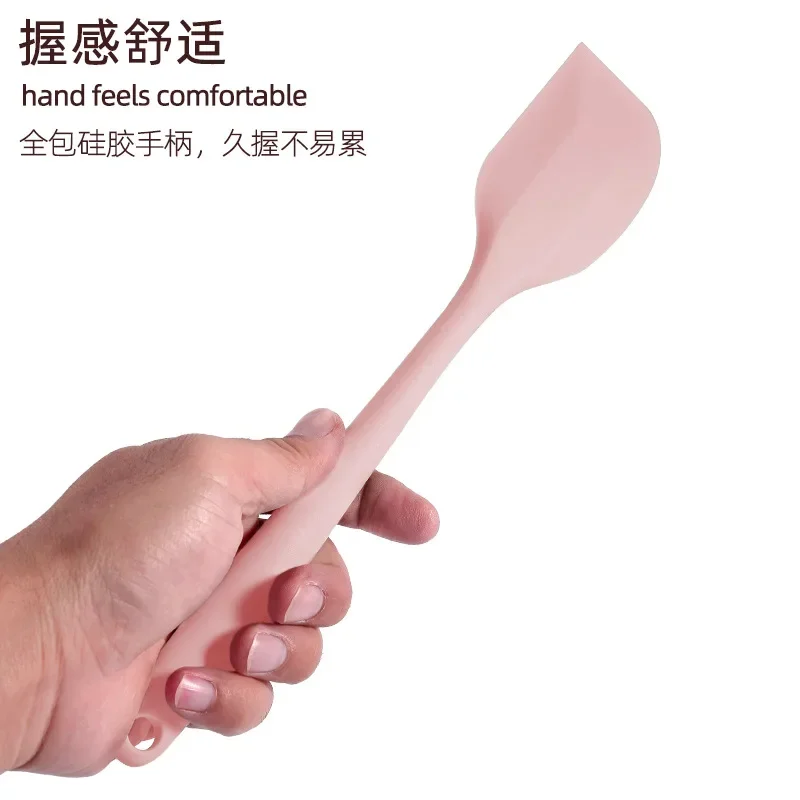 1Pcs Cream Cake Baking Scraper Non-stick Silicone Spatula Kitchen Butter Pastry Blenders Salad Mixer Batter Pies Cooking Tools