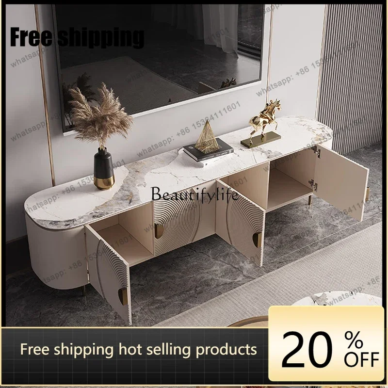 Factory Direct Modern light luxury rock panel TV cabinet