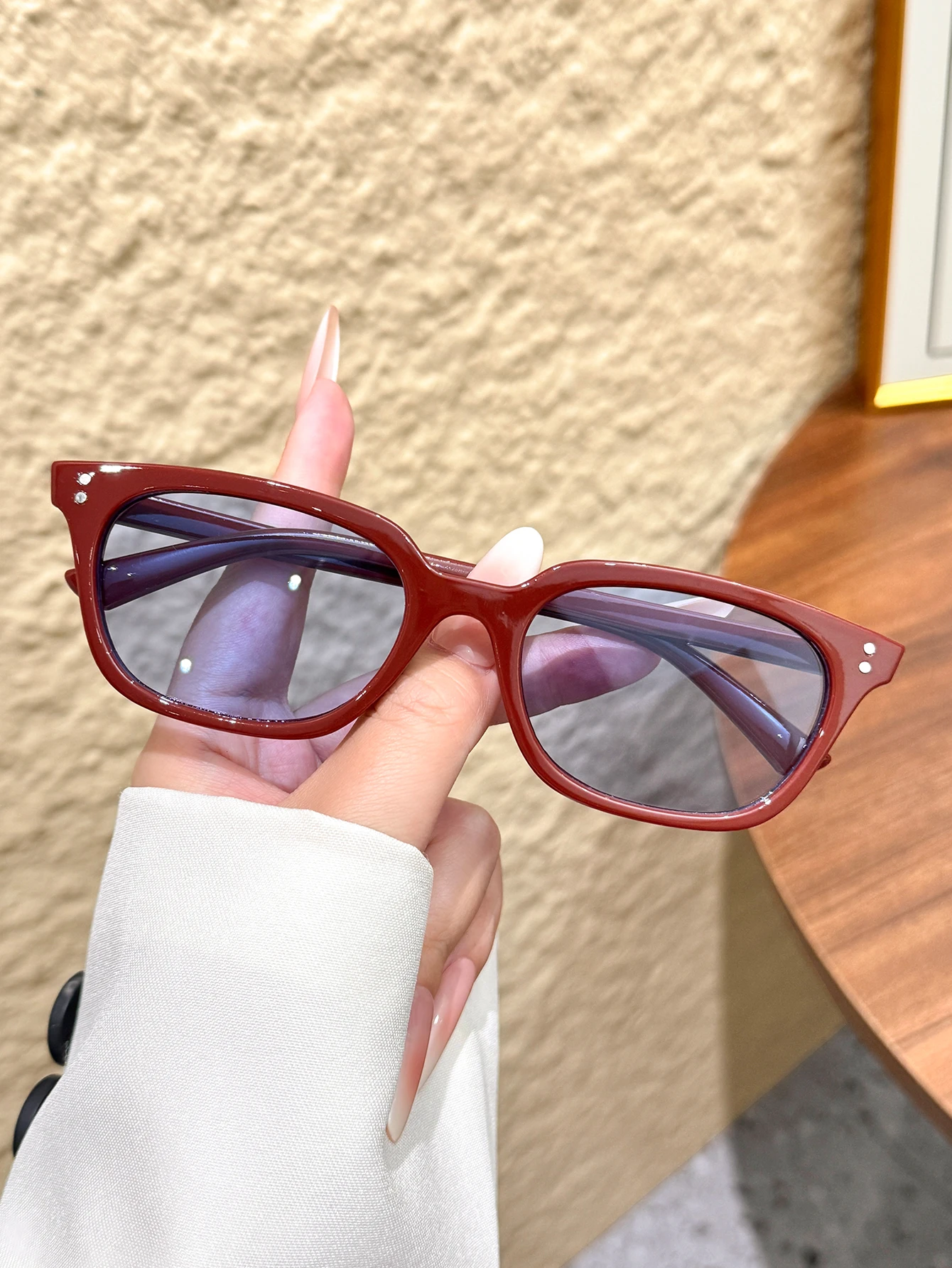 1 Stück modische Damen-Sonnenbrille mit Cat-Eye-Rahmen, lässiger, vielseitiger Modeartikel, geeignet für Outfits, Urlaub, Outdoor-Aktivitäten – Detail 4