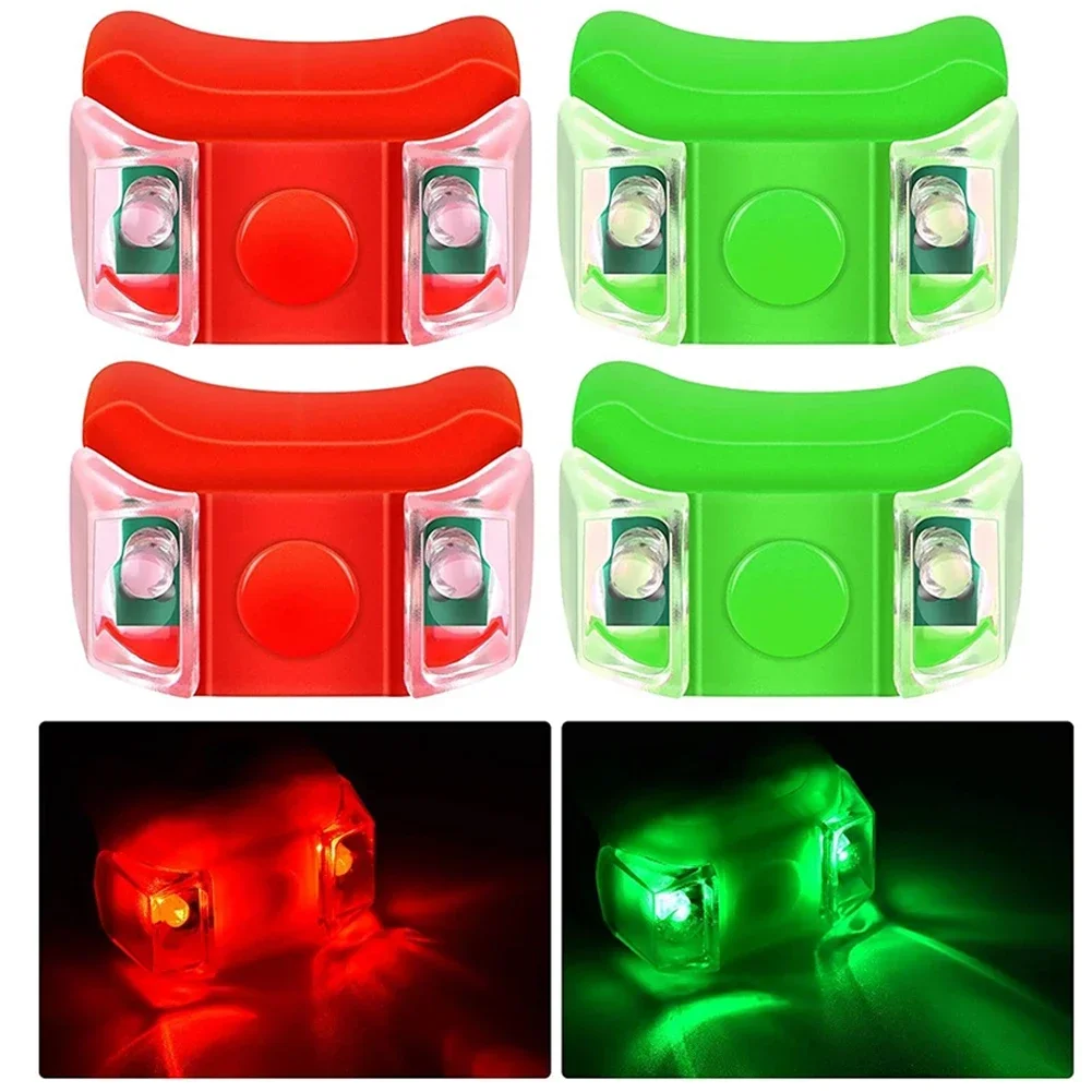 

4Pcs LED Navigation Light Signal Warning Waterproof Lamp For Boat Yacht Motorboat Bike Night Fishing Signal Warning Light