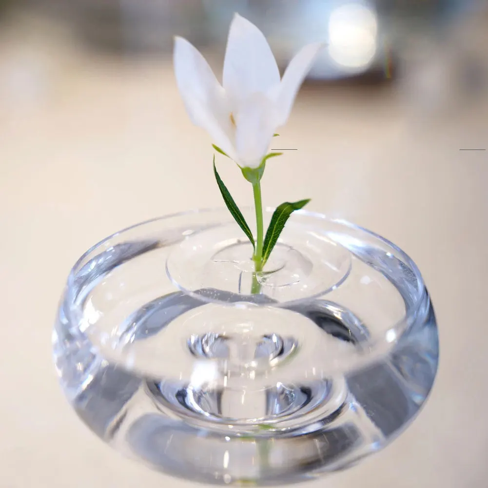 حامل زهور عائم من الأكريليك الشفاف، حامل ترتيب زهور إبداعي لمزهرية الوعاء وأشكال تزيين حوض السمك #6