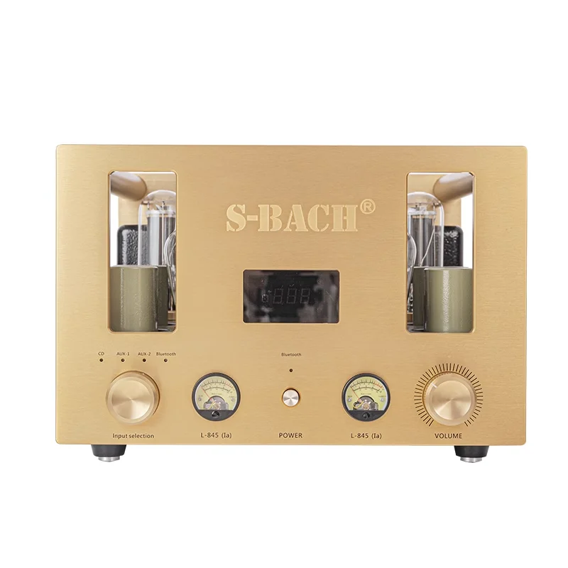 SBH-07 S-BACH HiFi Dual Channel Single Ended Vacuum Tube 300B Push 845/211 Push Bile Machine Power Amp 4ohm+8ohm/35W/25W Class A