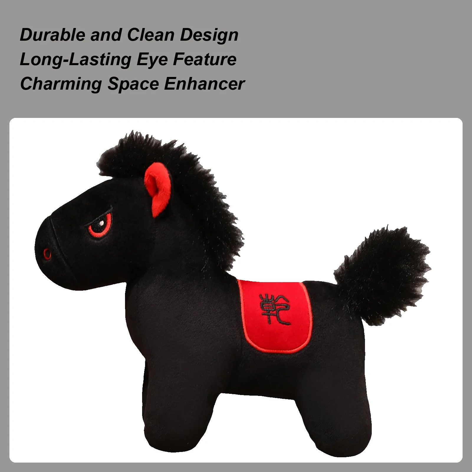 

Kids Horse Toys Soft Cute Doll Home Decor Year of the Horse Plush 2026 for Bedroom Living Room Car Office Travel Spring Festival