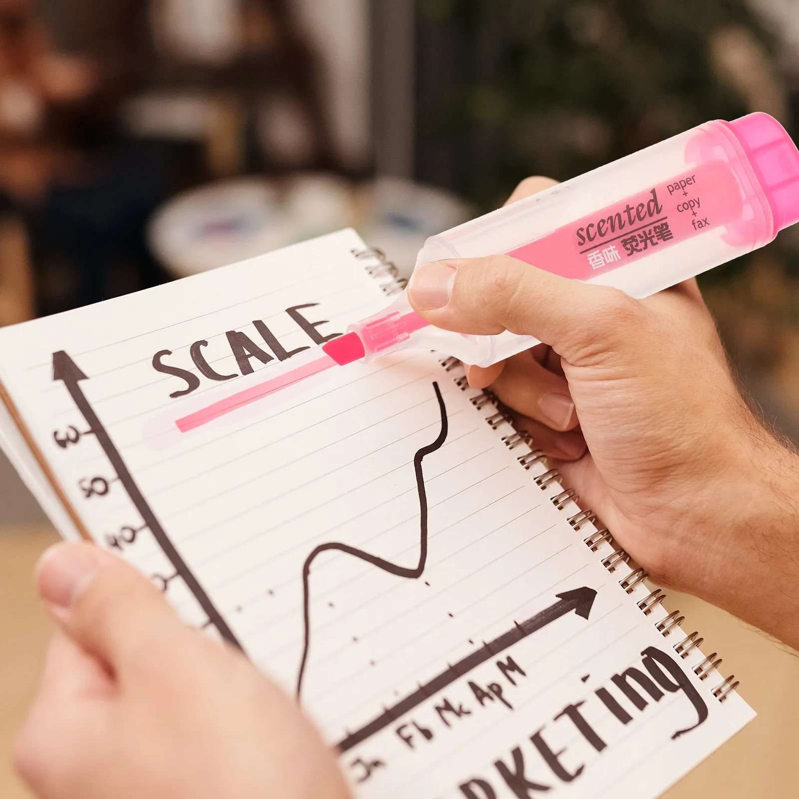 6Pcs Light Color Liquid Chalk Markers Bright Smudge-Resistant Washable on Nonporous Surfaces Chalk Highlighter Pens Fluorescent
