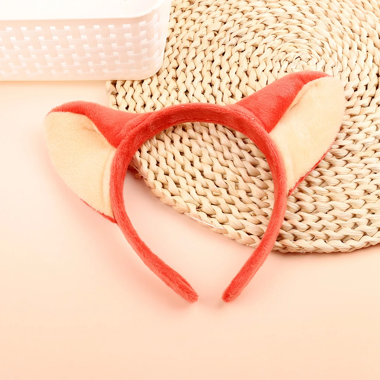 1 قطعة العصابات الشعر المخملية الكرتون الثعلب للنساء الفتيات الإناث حفلة تأثيري أغطية الرأس إكسسوارات الشعر #3