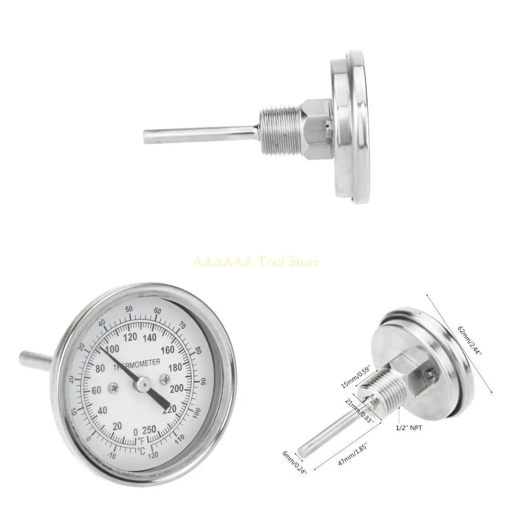 

A2BE Bimetal BBQ Smoker Grill Thermometer Temperature Gauge Kitchen Cooking Tool