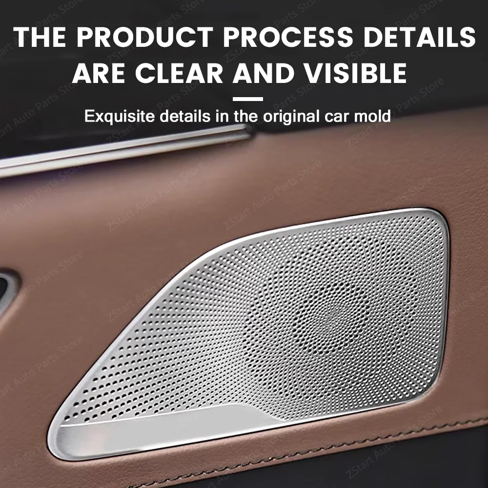 Car Door Loudspeaker Pad Audio Speaker Cover For Mercedes Benz S class S320 S350 W222 Audio Speaker Panel Car Inner Accessories