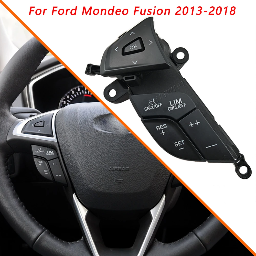 Left Side Steering Wheel Cruise Control Switch For Ford Mondeo Fusion 2013 2014 2015 2016 2017 2018 Car Accessories
