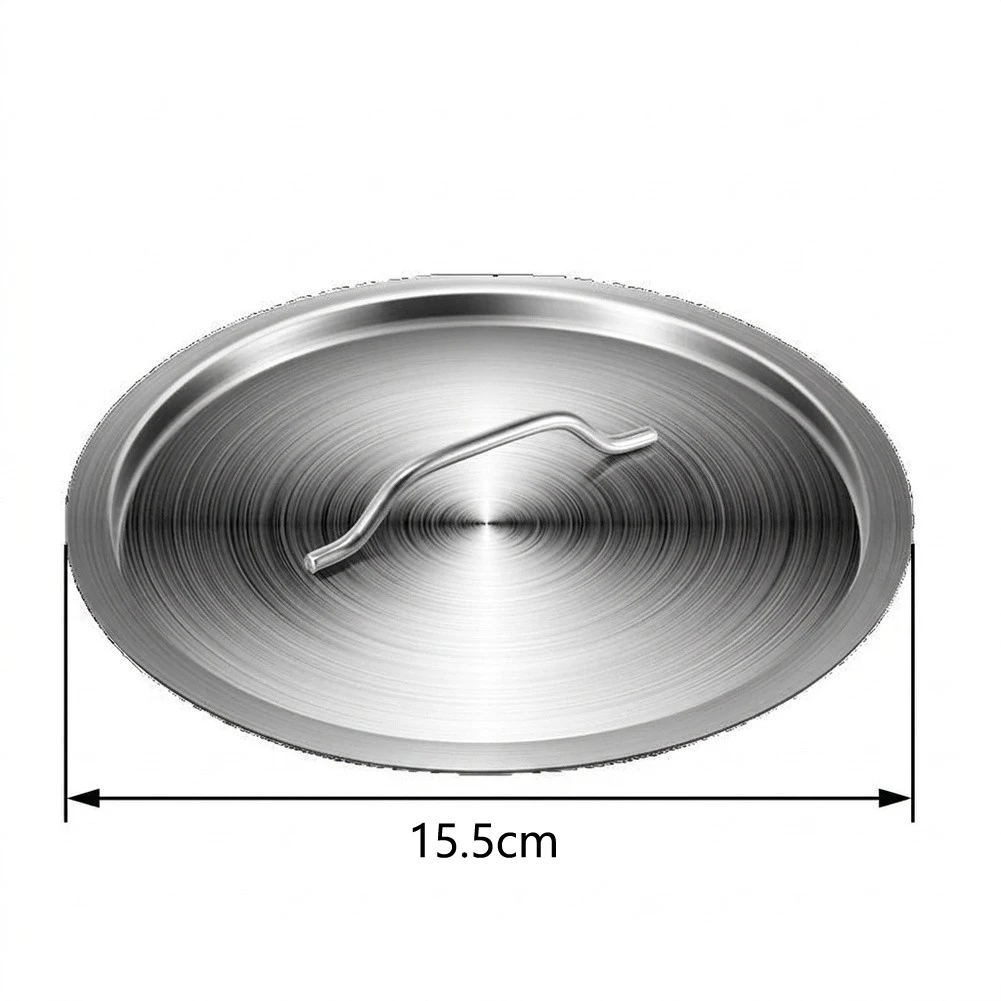 304 Stainless Steel Soup Pot Cover - Heat Resistant Grip - Tight Sealing Design - Sizes 12cm 14cm 16cm 18cm 20cm