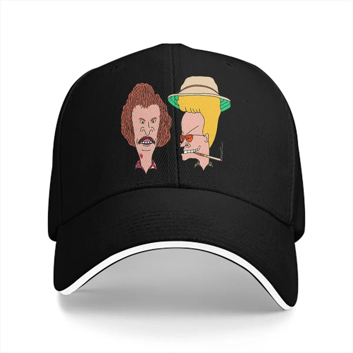 Multicolor Hat Peaked Unisex Cap In the Style of Fear and Loathing in Las Vegas Beavis and Butthead Casual Visor Protection Hats