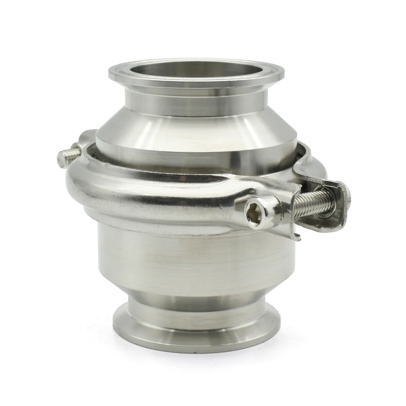 Suitable For 19-102mm Sanitary Grade 304/316 Stainless Steel Three Clamp Outer Diameter 55.5-119mm Vertical Check Valve 1.5 \