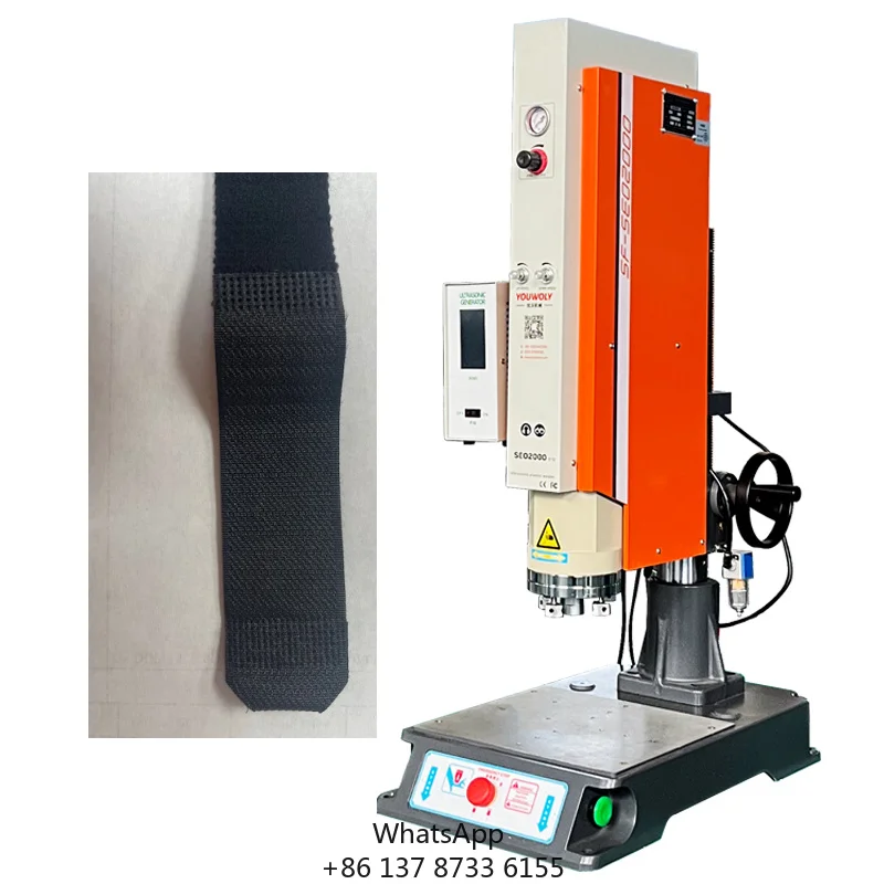 Nylon Strap Ultrasonic Plastic Welding Machine Ultrasonic Welder For Nylon Hooks And Loops
