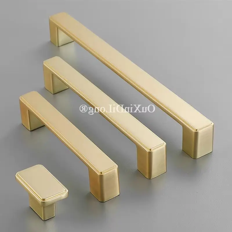 Durable 4PCS Solid Zinc Alloy Furniture Handles Drawer Pulls Cupboard Wardrobe Kitchen Dresser Shoe TV Cabinet Pulls Knobs