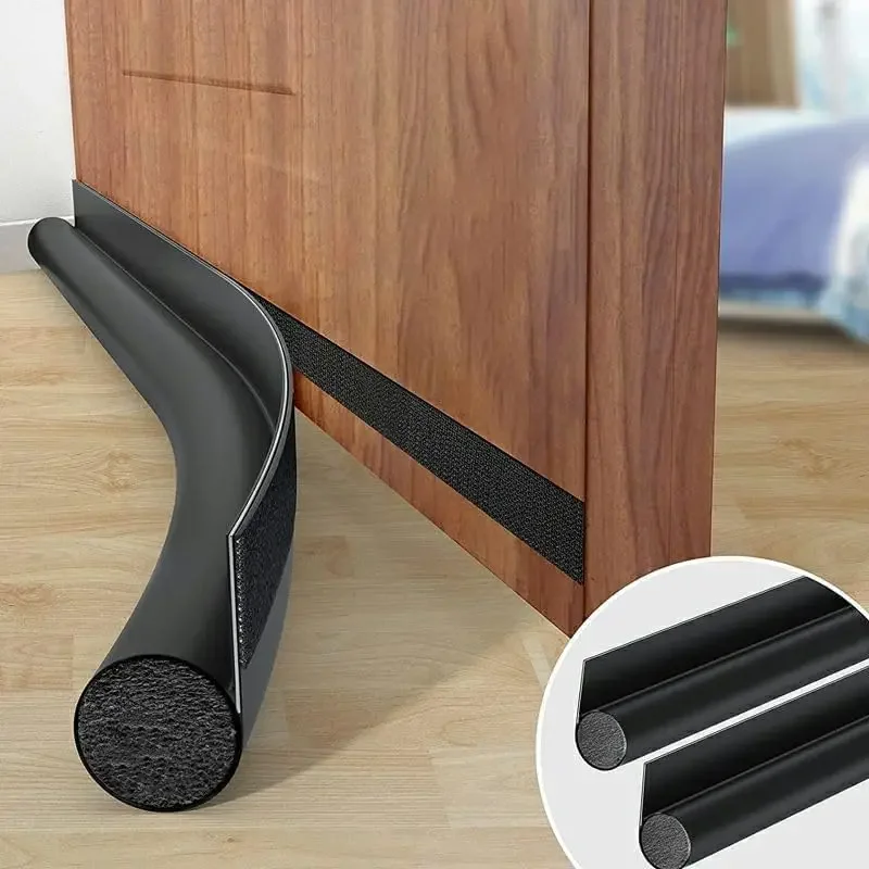 5/1PCS Adjustable Door Bottom Sealing Strip Cutable Under Door Gap Draft Blocker Stop Windproof Insulation Foam Weather Strips