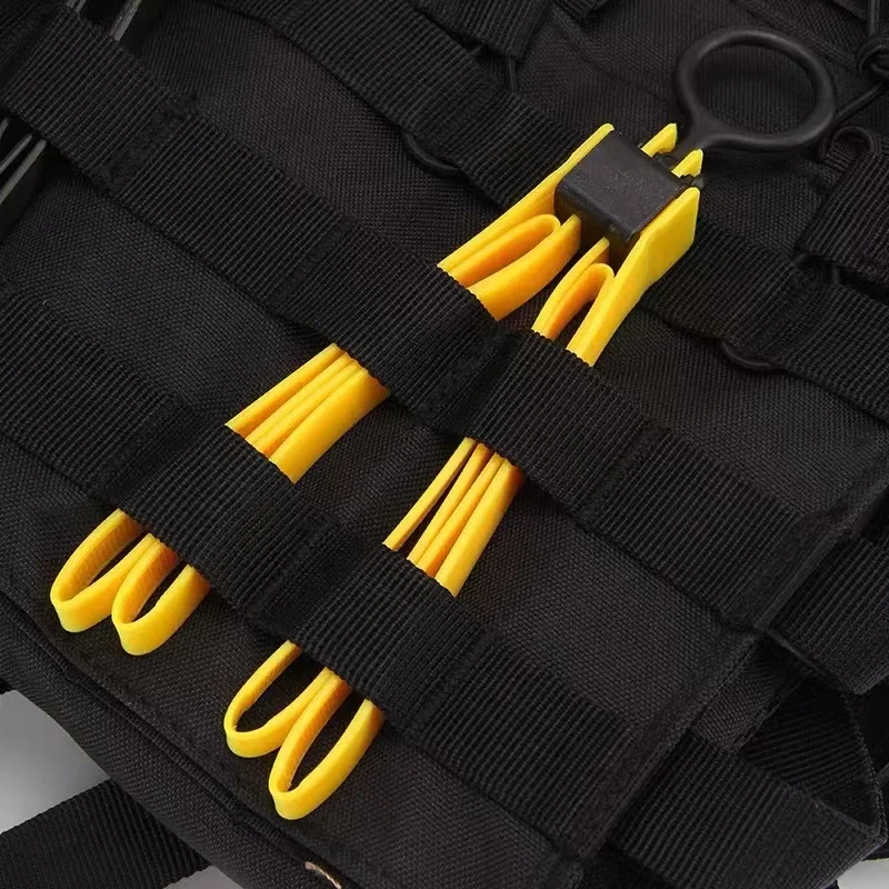 1PC Tactical Plastic Cable Tie Band Handcuffs Cs Sport Decorative Strap Tmc Sport Gear Disposable Cable Tie Yellow military gear